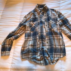 Blue and White Flannel